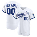 Custom KC.Royals White Elite Limited Home Game Any Name & Number Gdoa Stitched Jerseys