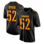W.Commanders #52 Sonny Styles Player Black Carbon Fashion Home Game Gdoa Stitched Jerseys