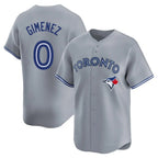 T.Blue Jays #0 Andres Gimenez Player Gray Home Game Fdoa Stitched Jerseys