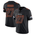 D.Broncos #27 J.K. Dobbins Player Black Impact Limited Game Gdoa Stitched Jerseys