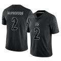 C.Bengals #2 Evan McPherson Player Black Reflective Limited Game Gdoa Stitched Jerseys