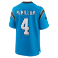 C.Panthers #4 Tetairoa McMillan Player Blue Home Game Gdoa Stitched Jerseys