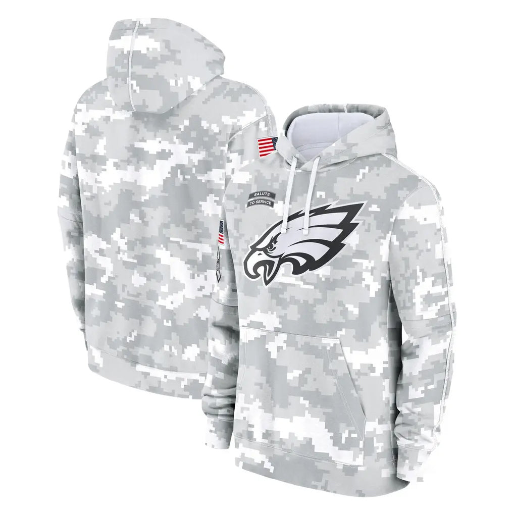 P.Eagles ## Eagles Blank Player Arctic Camo Salute to Service Pullover Hoodies Limited Game Gdoa Stitched Jerseys
