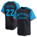 M.Brewers #22 Christian Yelich Player Navy Limited National League All-Star Home Game Fdoa Stitched Jerseys