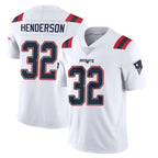 NE.Patriots #32 TreVeyon Henderson Player White Vapor Untouchable Home Game Gdoa Stitched Jerseys
