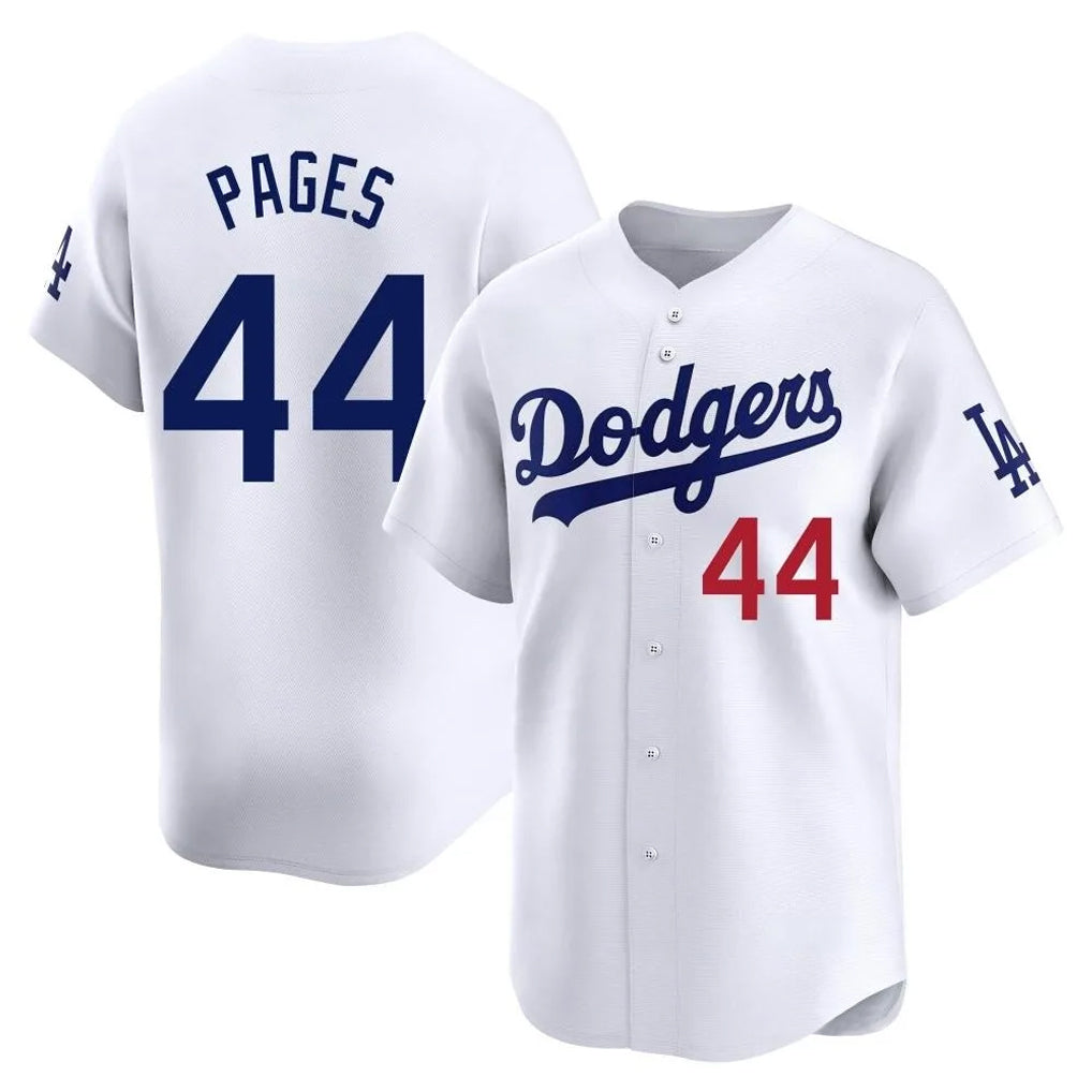 LA.Dodgers #44 Andy Pages Player White Limited Home Fdoa Stitched Jerseys