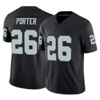 LV.Raiders #26 Darien Porter Player Black Limited Vapor F.U.S.E. Home Game Stitched Jerseys