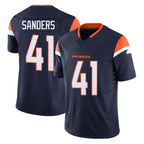 D.Broncos #41 Drew Sanders Player Navy Limited Vapor F.U.S.E. Home Game Gdoa Stitched Jerseys