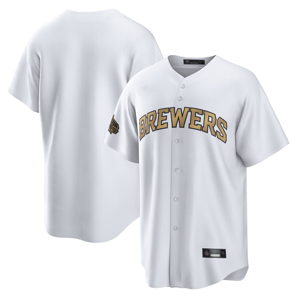 M.Brewers ## Brewers Blank Player Gold Home Game Fdoa Stitched Jerseys