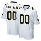 Custom NO.Saints White Home Game Any Name & Numbers Gdoa Stitched Jerseys