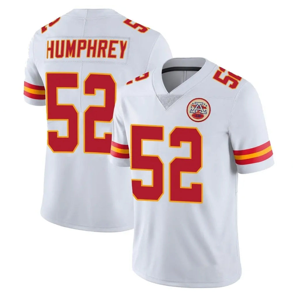 KC.Chiefs #52 Creed Humphrey Player White Limited Vapor Untouchable Home Game Gdoa Stitched Jerseys