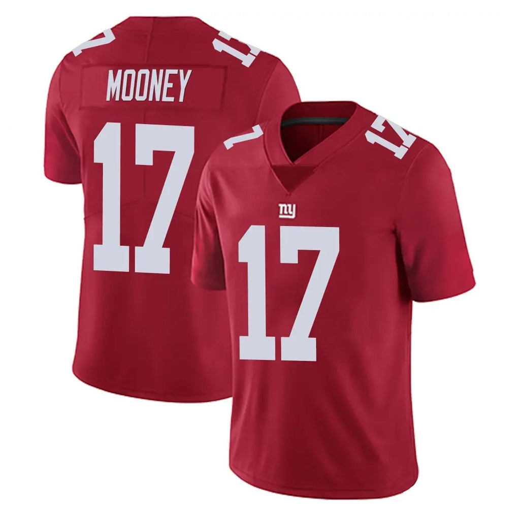 NY.Giants #17 Darnell Mooney Player Red Limited Vapor Untouchable Home Game Gdoa Stitched Jerseys