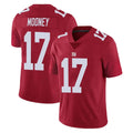 NY.Giants #17 Darnell Mooney Player Red Limited Vapor Untouchable Home Game Gdoa Stitched Jerseys