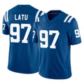 IN.Colts #97 Laiatu Latu Player Royal Limited Vapor F.U.S.E. Home Game Gdoa Stitched Jerseys
