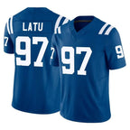 IN.Colts #97 Laiatu Latu Player Royal Limited Vapor F.U.S.E. Home Game Gdoa Stitched Jerseys