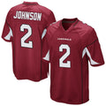 A.Cardinals #2 Will Johnson Player Cardinal Home Game Gdoa Stitched Jerseys