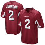 A.Cardinals #2 Will Johnson Player Cardinal Home Game Gdoa Stitched Jerseys