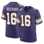 M.Vikings #16 Will Reichard Player Purple Classic Home Game Gdoa Stitched Jerseys