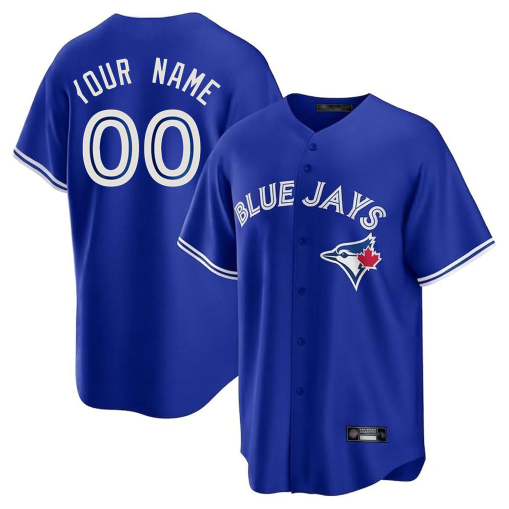Custom T.Blue Jays Royal Home Game Any Name & Number Gdoa Stitched Jerseys