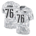 W.Commanders #76 Sam Cosmi Player Arctic Camo Limited Salute To Service Home Game Gdoa Stitched Jerseys