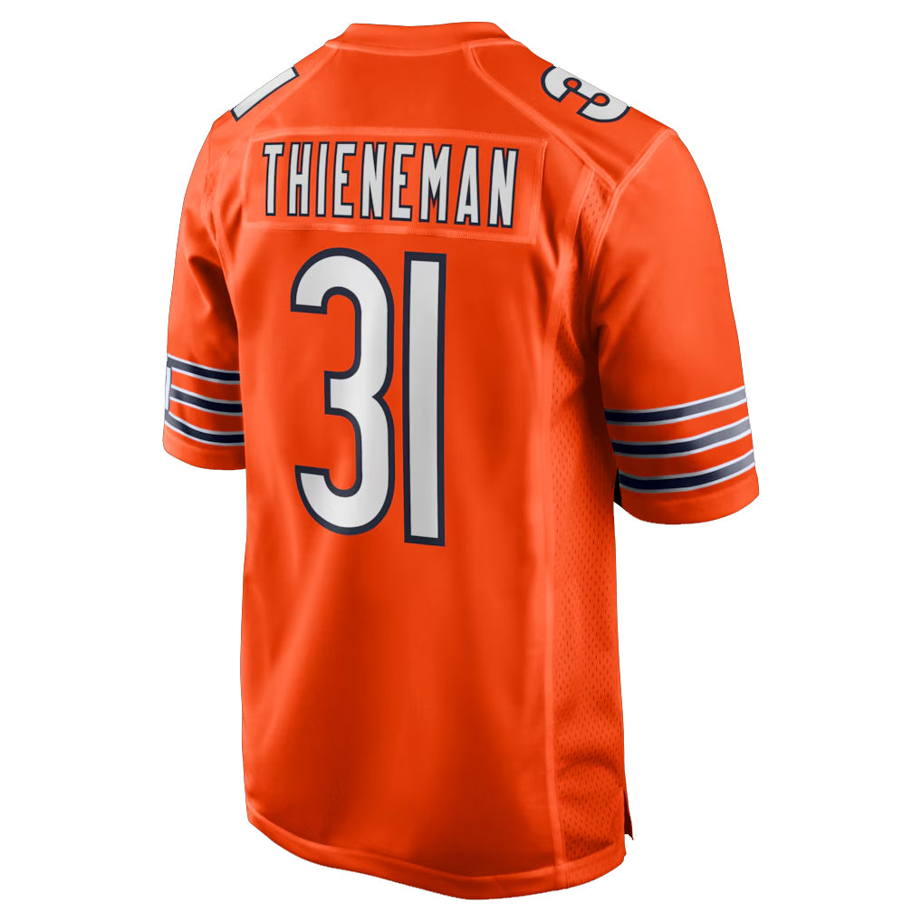 C.Bears #31 Dillon Thieneman Player Orange Home Game Gdoa Stitched Jerseys