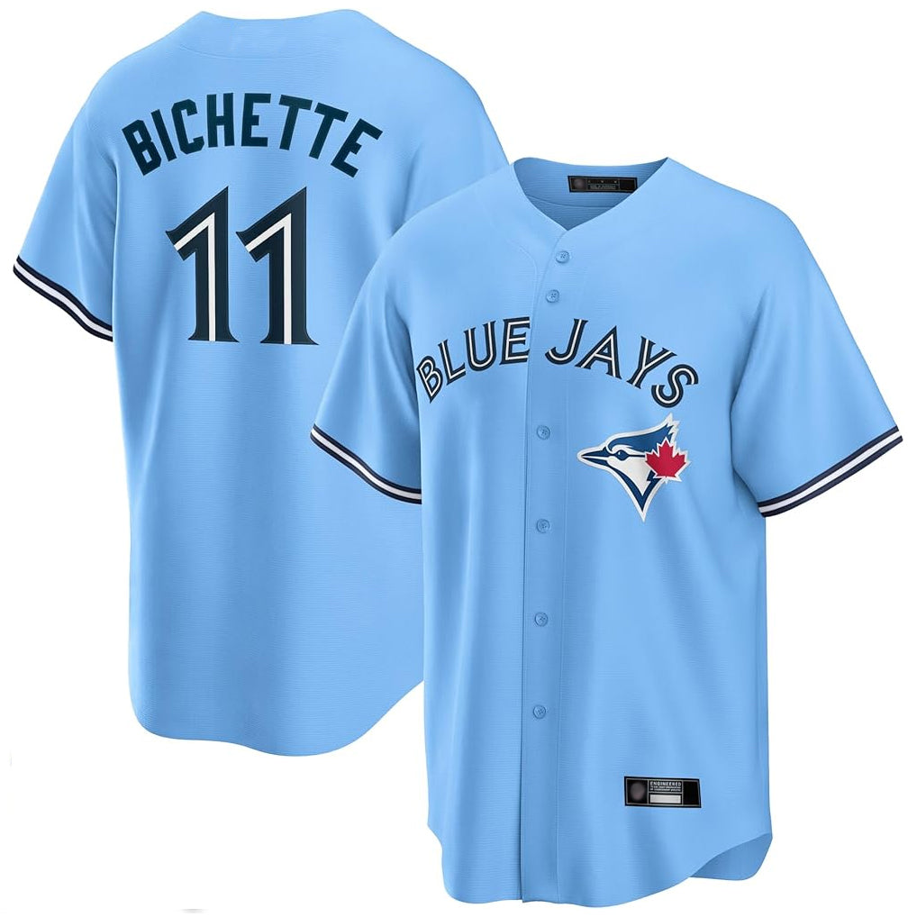 T.Blue Jays #11 Bo Bichette Player Blue Home Limited Fdoa Stitched Jerseys