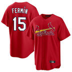 St. Louis Cardinals #15 Jose Fermin Player Red Home Game Fdoa Stitched Jerseys