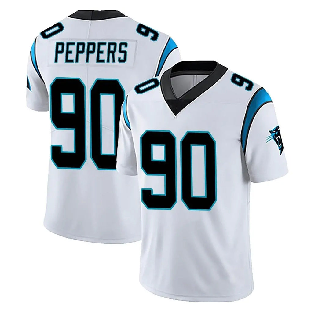 C.Panthers #90 Julius Peppers Player White Vapor Untouchable Limited Game Gdoa Stitched Jerseys