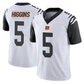 C.Bengals #5 Tee Higgins Player White Color Rush Vapor Untouchable Limted Home Game Gdoa Stitched Jerseys