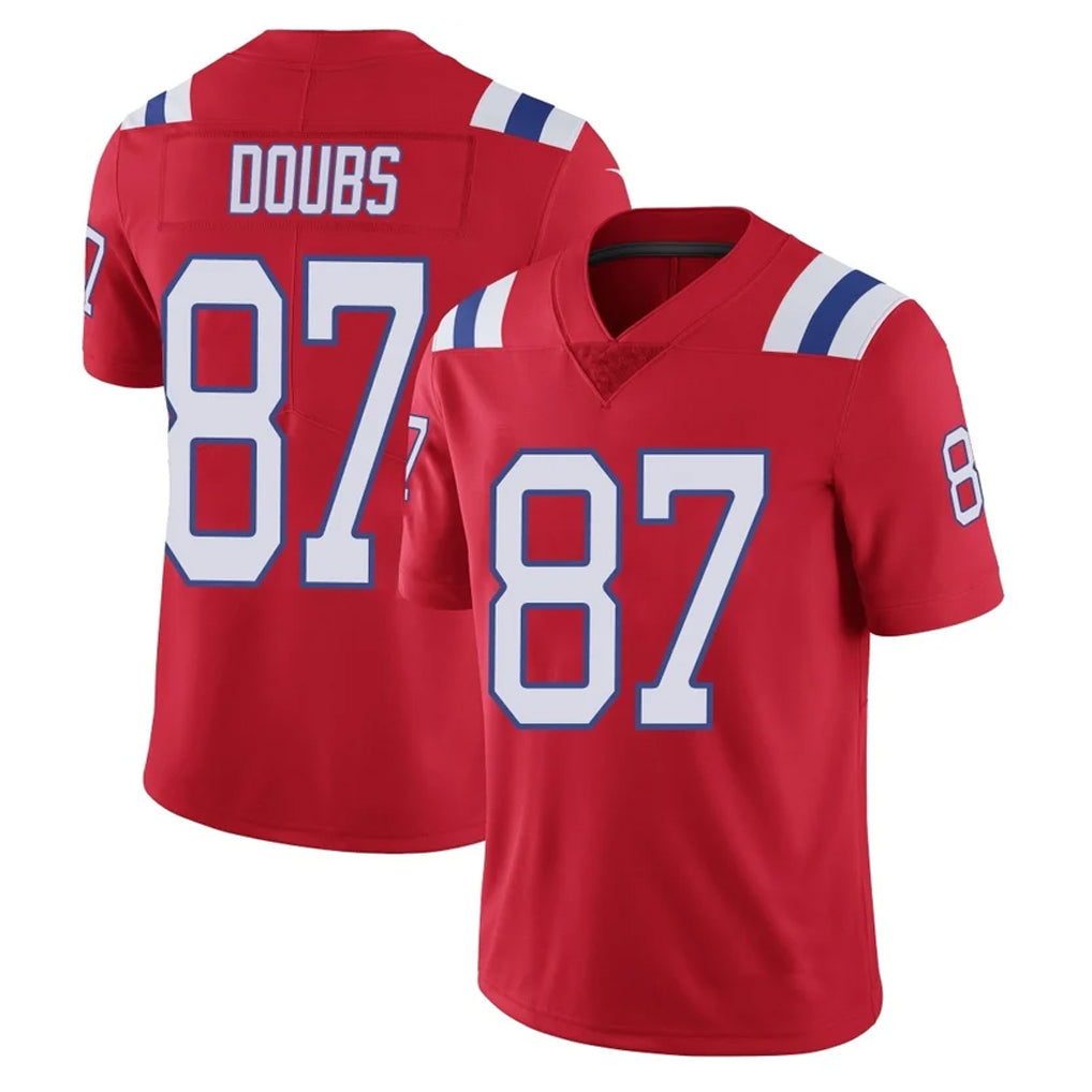 NE.Patriots #87 Romeo Doubs Player Red Vapor Untouchable Home Game Gdoa Stitched Jerseys