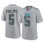 C.Panthers #5 Jaelan Phillips Player Gray Atmosphere Fashion Game Gdoa Stitched Jerseys