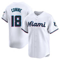M.Marlins #18 Griffin Conine Player White  Home Limited Fdoa Stitched Jerseys