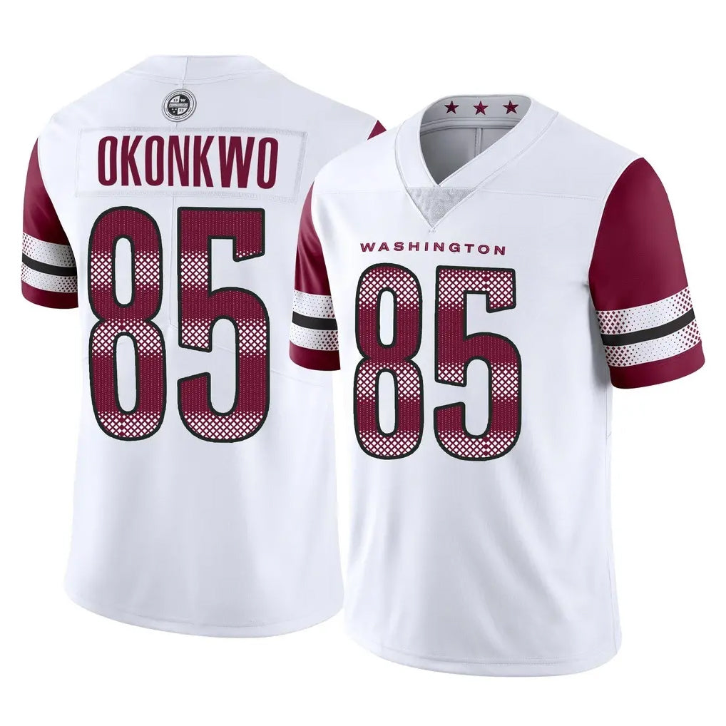 W.Commanders #85 Chig Okonkwo Player White Limited Vapor Home Game Gdoa Stitched Jerseys