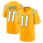 LA.Chargers #11 Cameron Dicker Player Gold Home Game Gdoa Stitched Jerseys