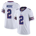 B.Bills #2 DJ Moore Player White Vapor Untouchable Limited Gdoa Stitched Jerseys