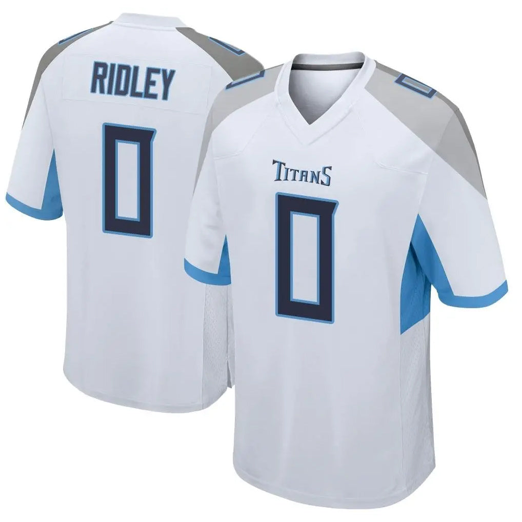 T.Titans #0 Calvin Ridley Player White Home Game Gdoa Stitched Jerseys
