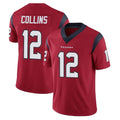 H.Texans #12 Nico Collins Player Red Limited Vapor Untouchable Home Game Gdoa Stitched Jerseys