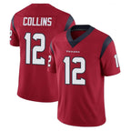 H.Texans #12 Nico Collins Player Red Limited Vapor Untouchable Home Game Gdoa Stitched Jerseys