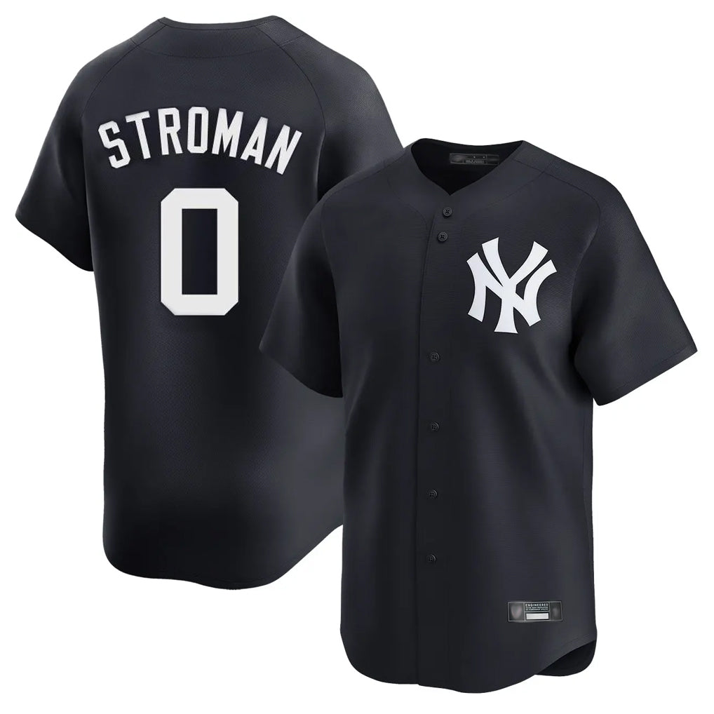 NY.Yankees #0 Marcus Stroman Player Navy Alternate Limited Home Fdoa Stitched Jerseys