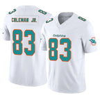 M.Dolphins #83 Kevin Coleman Jr. Player White Limited Vapor F.U.S.E. Home Game Gdoa Stitched Jerseys