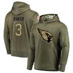 A.Cardinals #3 Budda Baker Player Olive Salute to Service Limited Hoodie Gdoa Stitched Jerseys