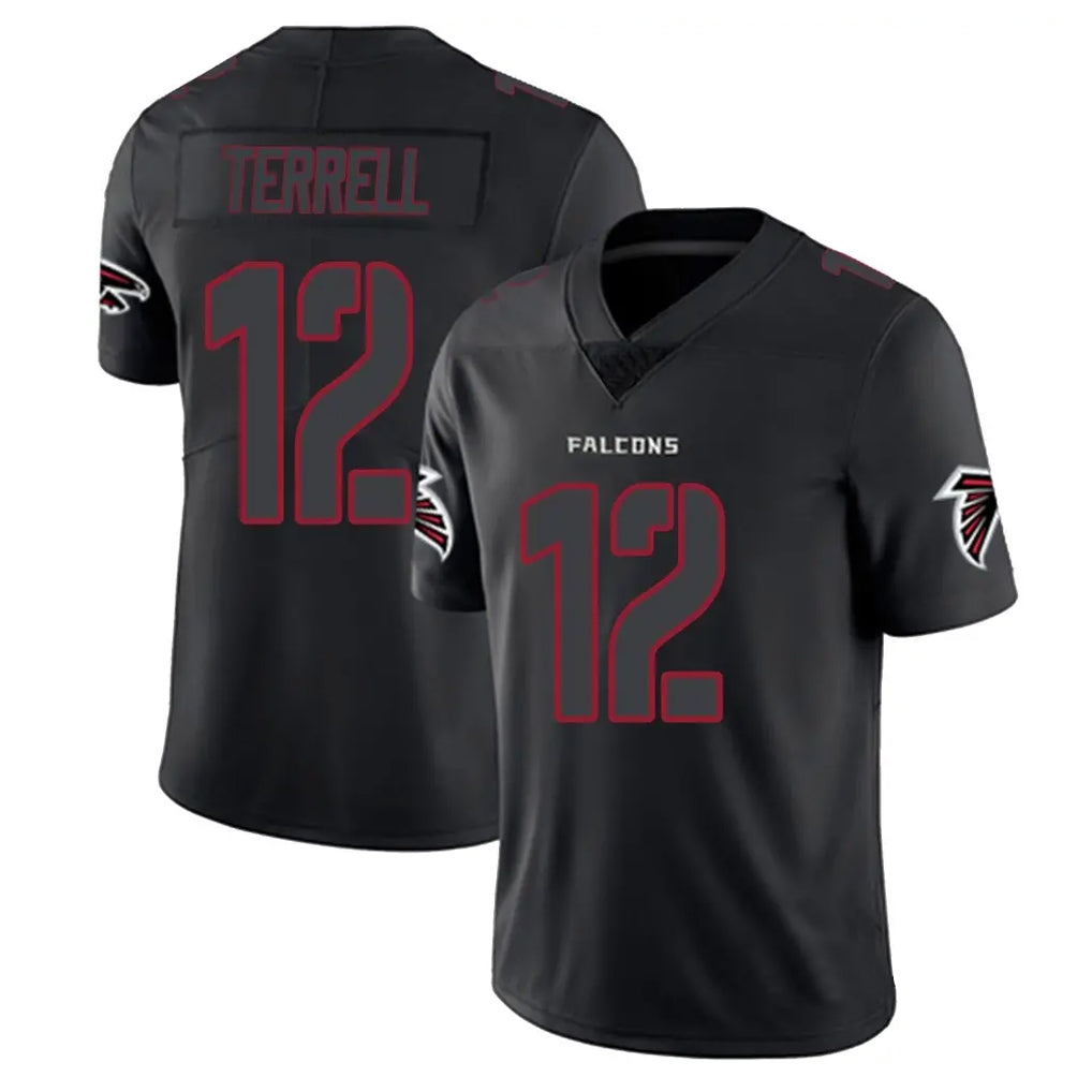 A.Falcons #12 Avieon Terrell Player Black Impact Limited Game Gdoa Stitched Jerseys