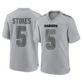 LV.Raiders #5 Eric Stokes Player Gray Atmosphere Fashion Limited Game Gdoa Stitched Jerseys