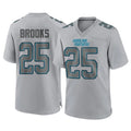 C.Panthers #25 Jonathon Brooks Player Gray Atmosphere Fashion Game Gdoa Stitched Jerseys