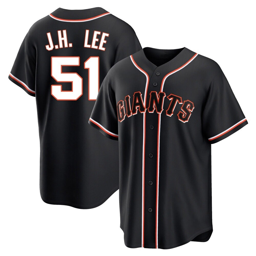 SF.Giants #51 Jung Hoo Lee Player Black Fashion Out Home Limited Fdoa Stitched Jerseys