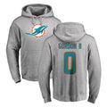 M.Dolphins #0 Ollie Gordon II Player Gray LOGO Pullover Hoodies Limited Gdoa Stitched Jerseys