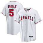 LA.Angels #5 Albert Pujols Player White Home Game Fdoa Stitched Jerseys