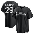 S.Mariners #29 Cal Raleigh Player Black Home Limited Fdoa Stitched Jerseys