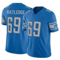 D.Lions #69 Tate Ratledge Player Blue Vapor F.U.S.E. Limited Home Game Gdoa Stitched Jerseys