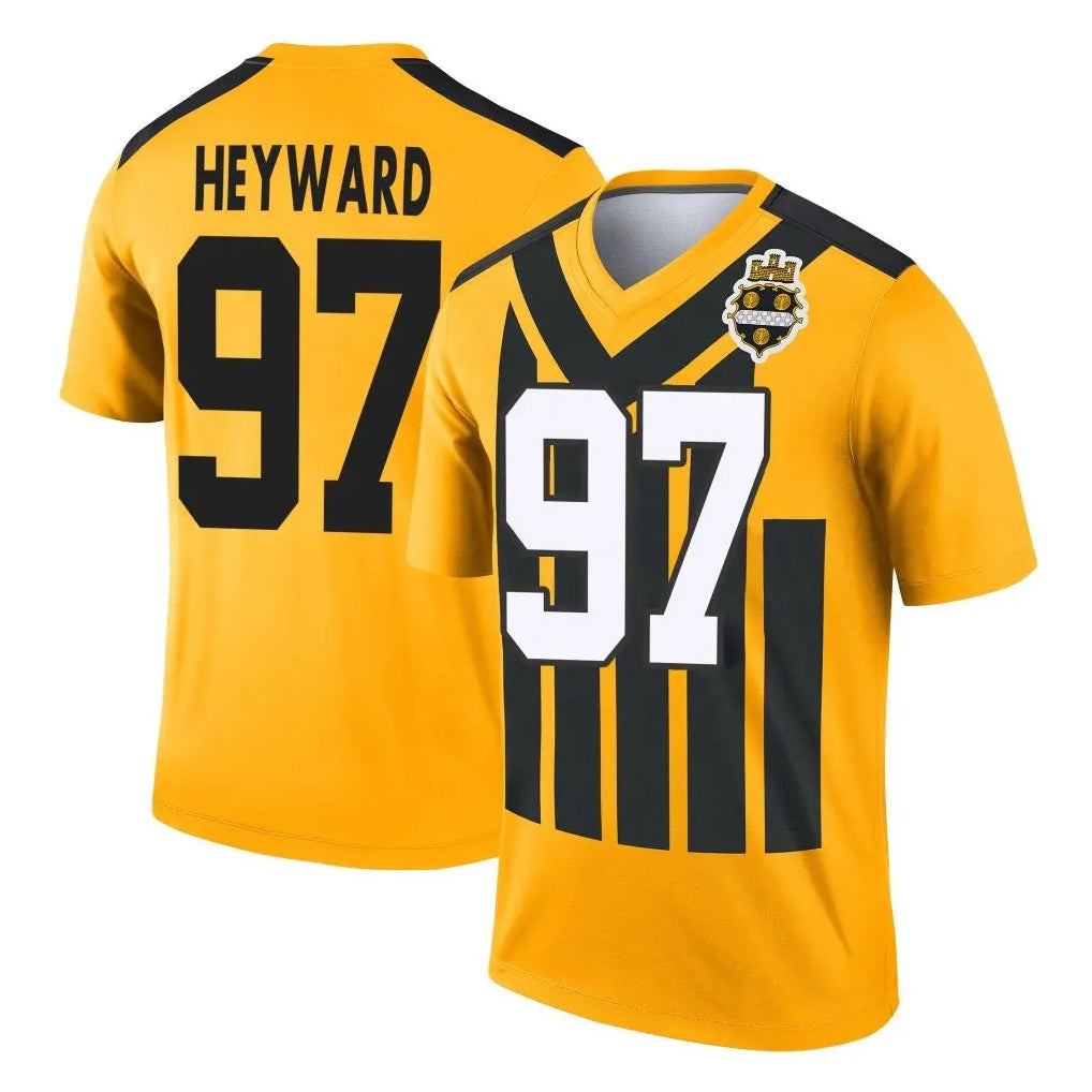 P.Steelers #97 Cameron Heyward Player Gold Legend Limited 1933 Throwback Performance Home Game Gdoa Stitched Jerseys
